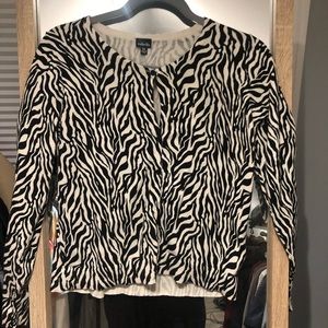 Zebra print sweater